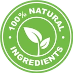 All natural leaf badge