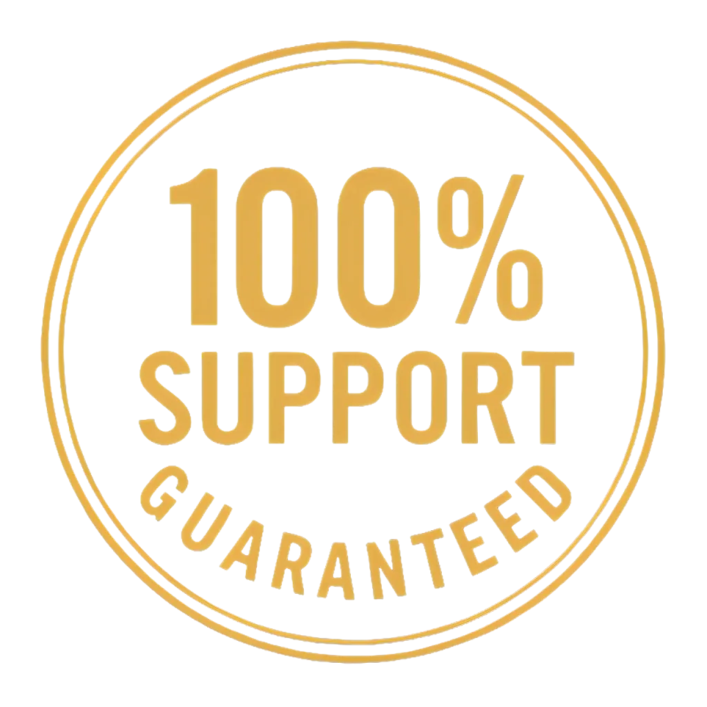The JellyBlue satisfaction guarantee seal